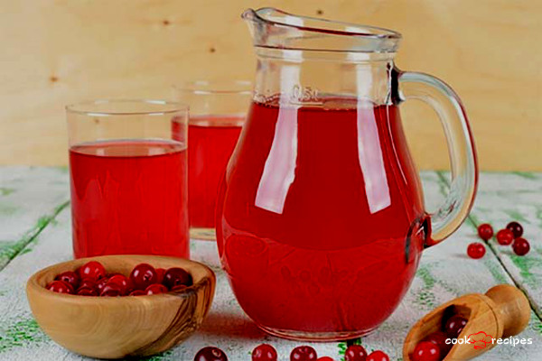 Клюквенный морс с медом